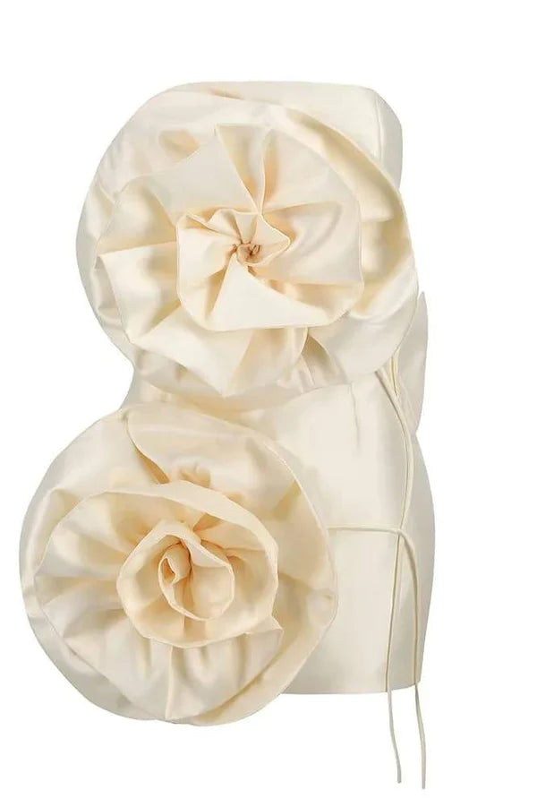 Alice Flower Cream Dress