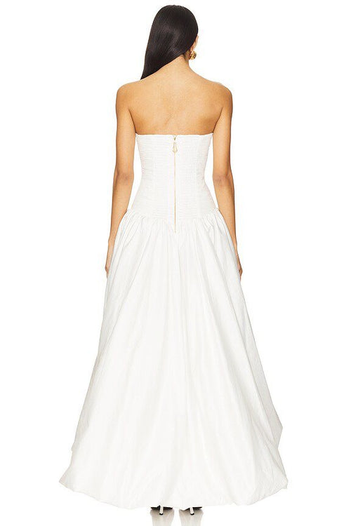 Nova White Strapless Dress