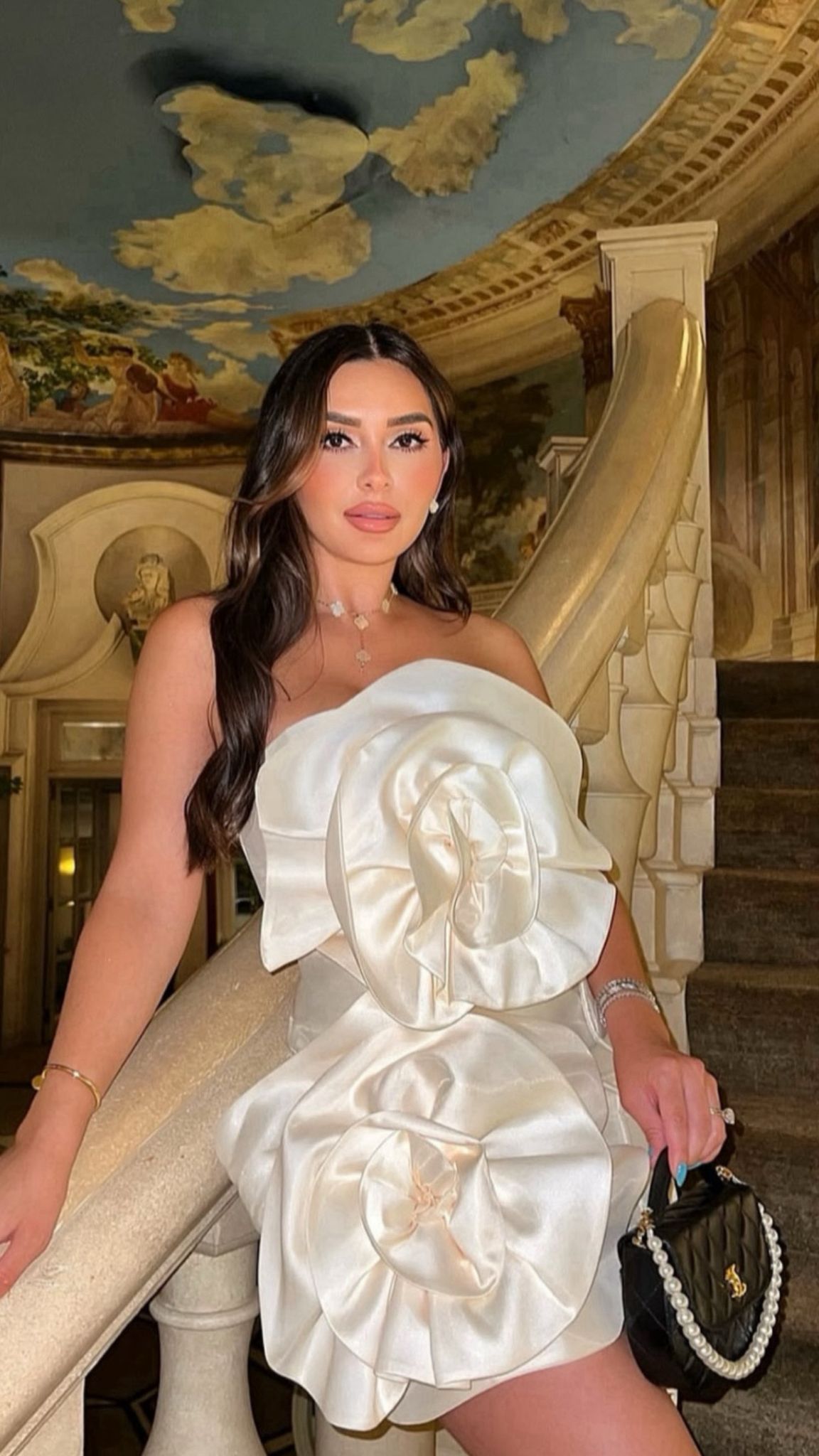 Alice Flower Cream Dress