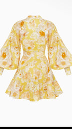 Lemon Blossom Mini Dress