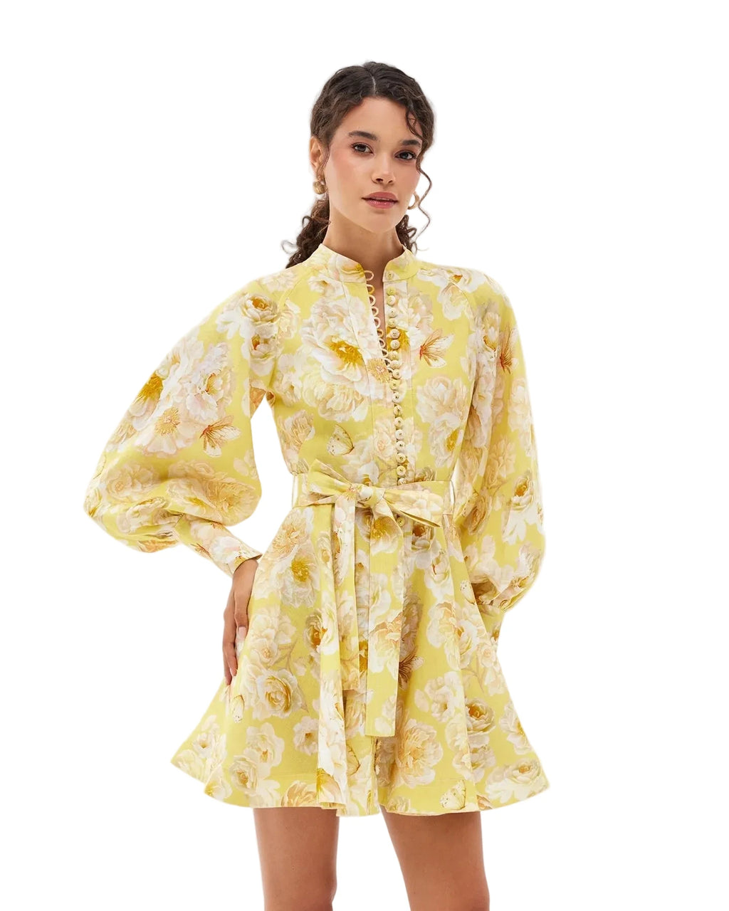 Lemon Blossom Mini Dress