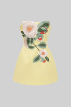 Camellia Bloom Mini Dress