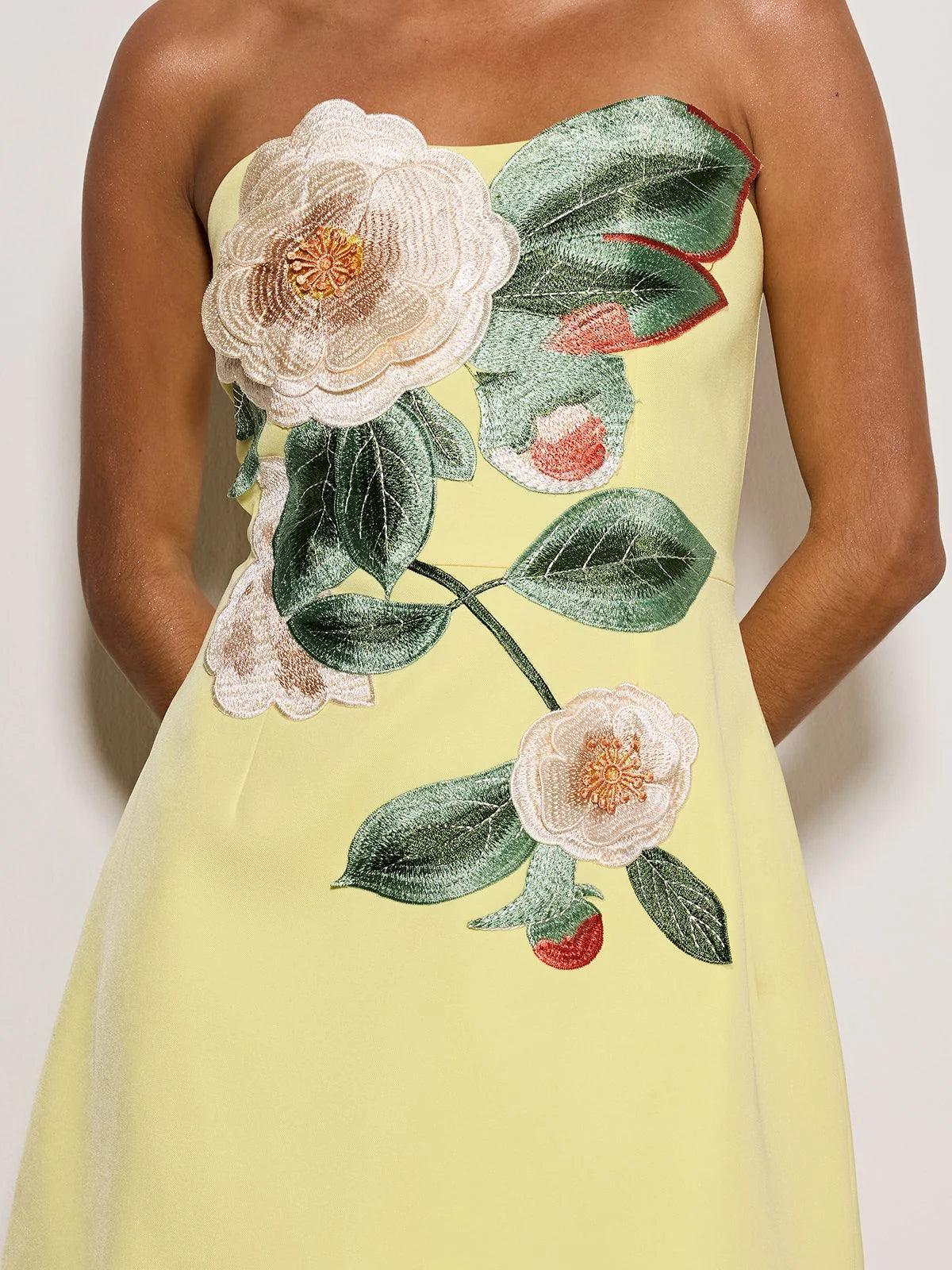 Camellia Bloom Mini Dress