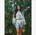 Turquoise Garden Two Piece Set